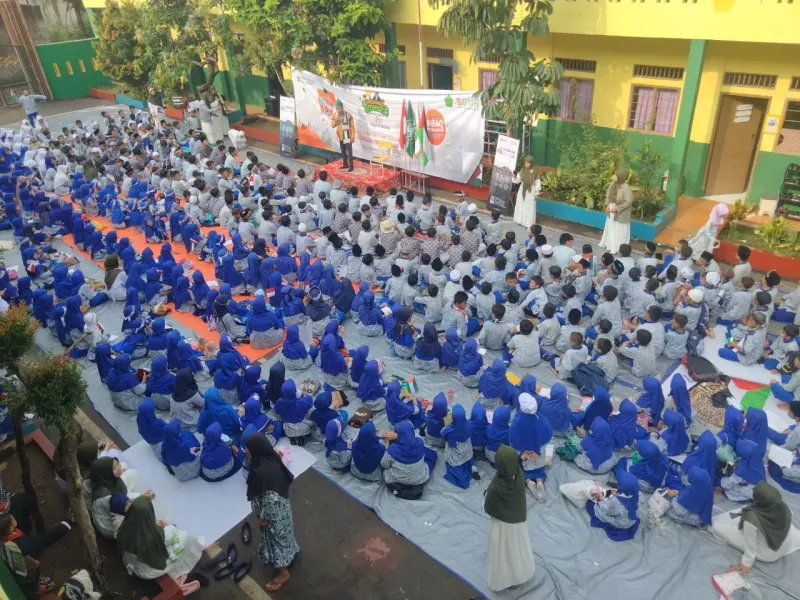 Laznas BMH – SDIT Al-Hamidiyah Bojong Gede Adakan Indonesia Bercerita untuk Palestina