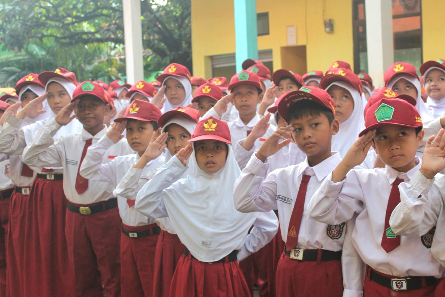 SDIT AL-HAMIDIYYAH BOJONGGEDE MELAKUKAN UPACARA BENDERA HARI, SENIN 11 AGUSTUS 2025